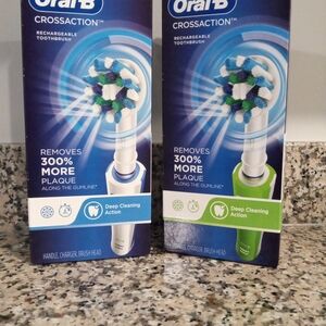 Oral-B CrossAction Rechargeable Toothbrush Bundle